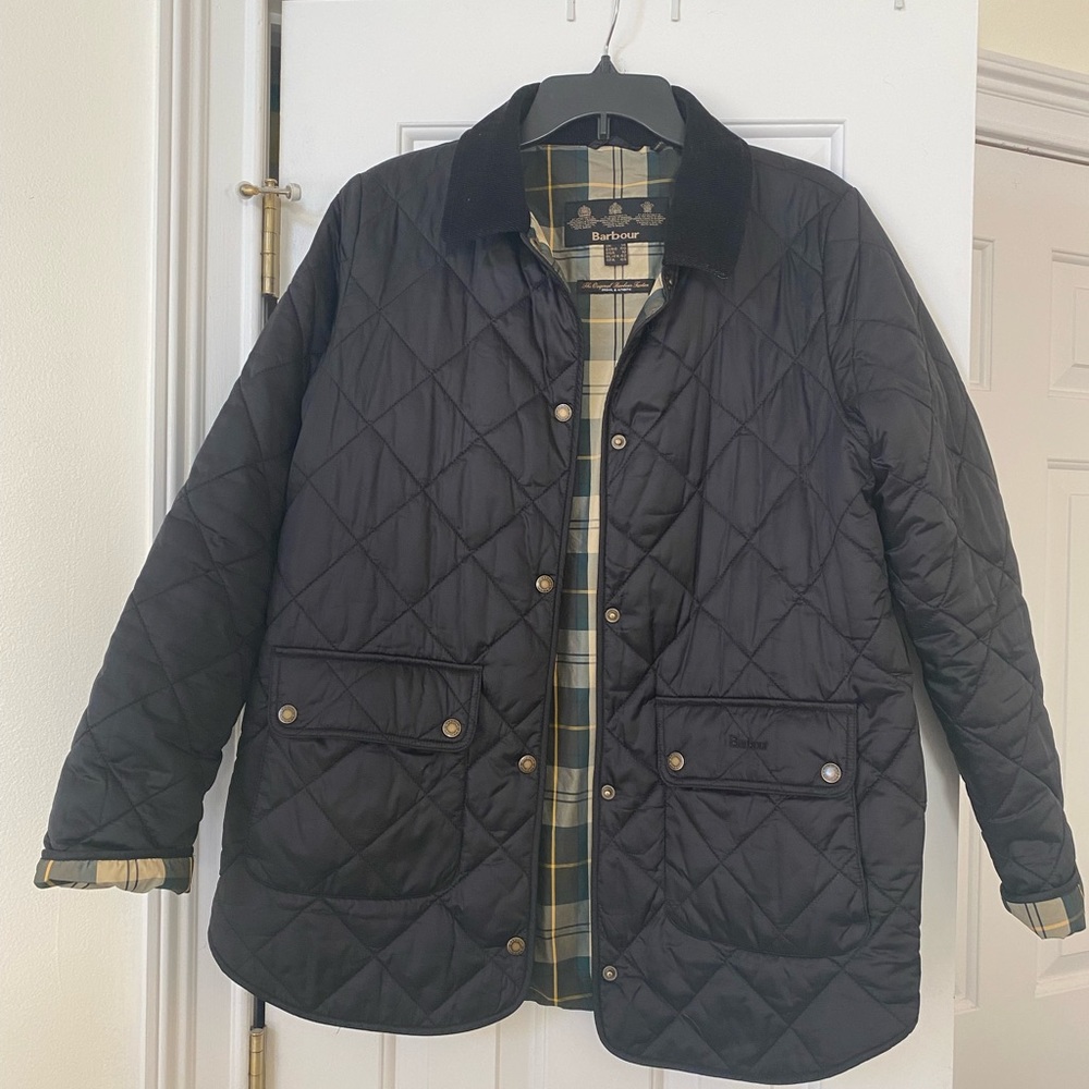 BARBOUR BLACK QUILTED JACKET